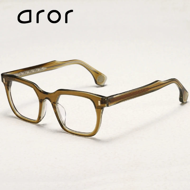 Aror Unisex Full Rim Square Brow Line Acetate Eyeglasses 94751