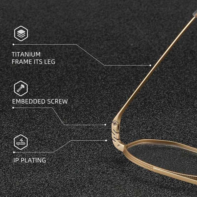 Reven Jate Men's Full Rim Double Bridge Round Titanium Eyeglasses Pux420 Full Rim Reven Jate   