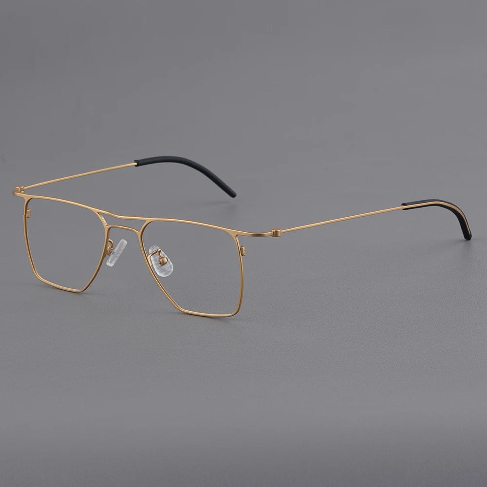 Bobbie Unisex Full Rim Square Titanium Eyeglasses KMN502