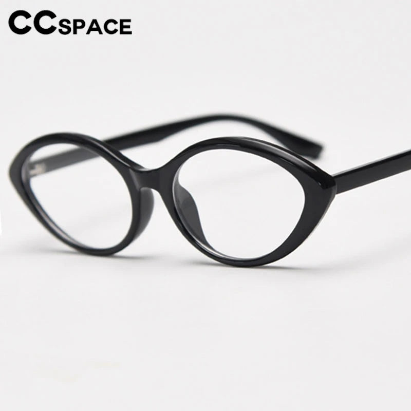 CCspace Women's Full Rim Oval Cat Eye Tr 90 Titanium Eyeglasses 301221 Full Rim CCSpace   