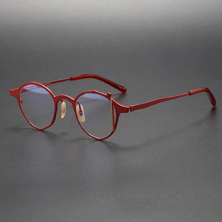 Muzz Women's Full Rim Oval Round Titanium Eyeglasses 410074