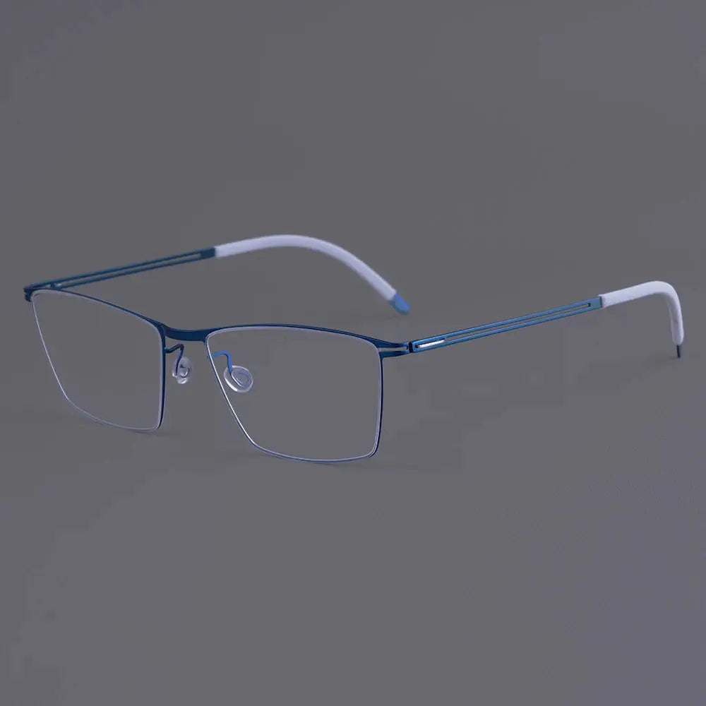 Bobbie 460617 Unisex 138mm Full Rim Square Titanium Frames FuzWeb