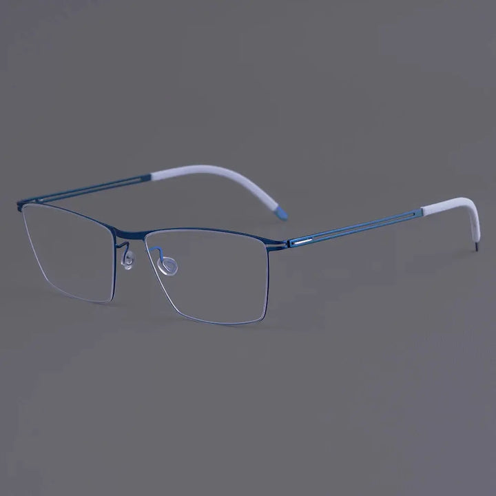 Bobbie 460617 Unisex 138mm Full Rim Square Titanium Frames FuzWeb
