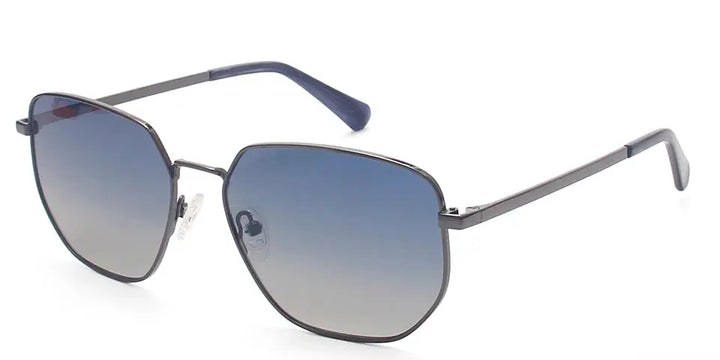 Esnbie 251081 Unisex Full Rim Alloy Polygon Square Sunglasses FuzWeb