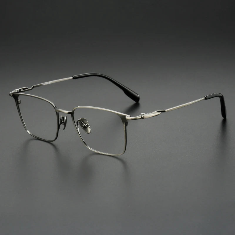 Muzz SH0064 men's square IP titanium prescription eyeglasses — view 6