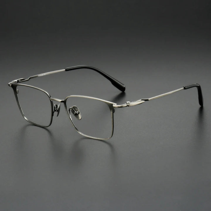 Muzz SH0064 men's square IP titanium prescription eyeglasses — view 6