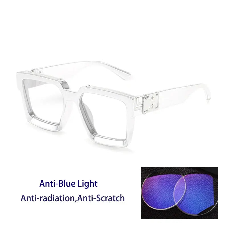 Kocolior 862290 Unisex Full Rim Brow Line Square PC Frames FuzWeb