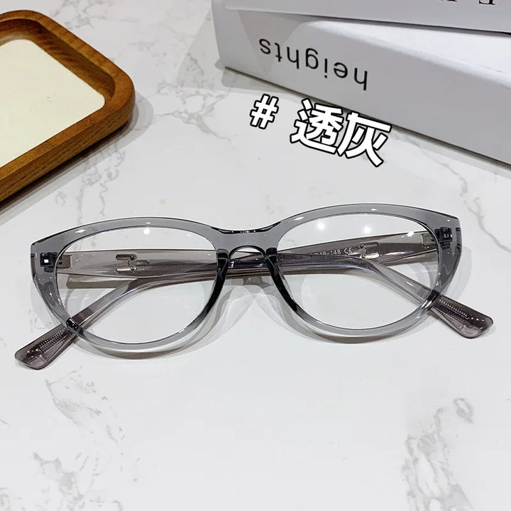Zirosat Women's Full Rim Oval Cat Eye Tr 90 Alloy Eyeglasses 81069