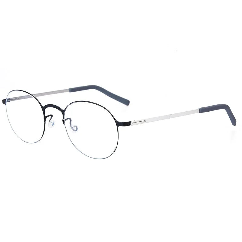 Bobbie Women's Full Rim Round Screwless Titanium Eyeglasses 688083