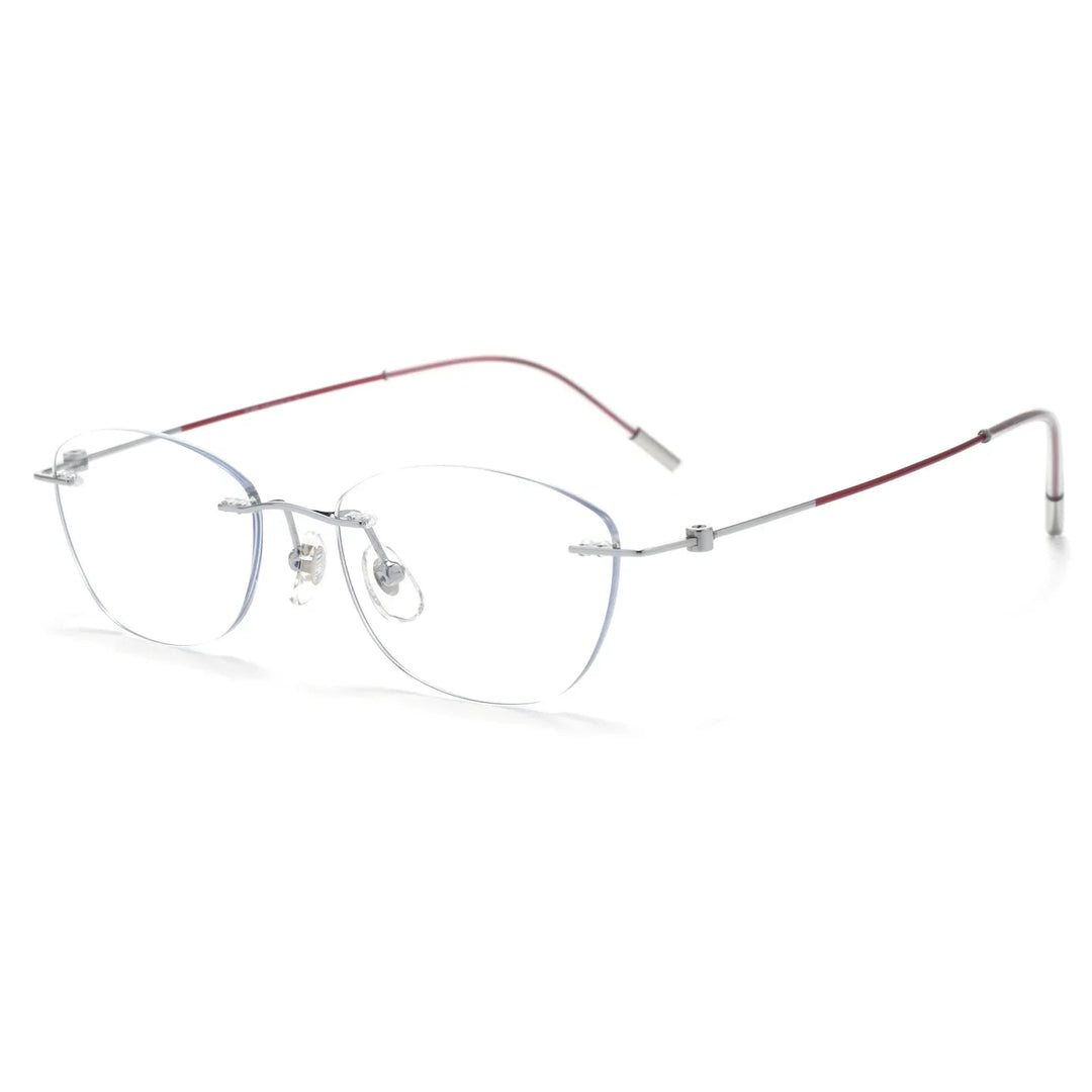 Bclear Women Rimless Butterfly Titanium Eyeglasses BSF-6071WK
