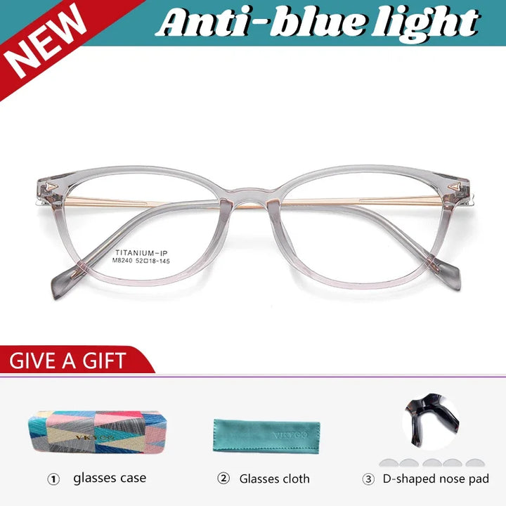 Vicky Women's Full Rim Square Tr 90 Titanium Reading Glasses 638240
