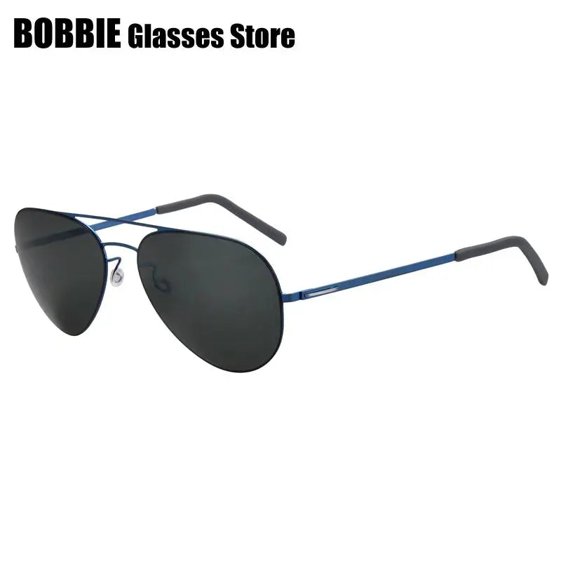 Bobbie 800116 Women’s Double Bridge Full Rim Oval Titanium Sunglasses FuzWeb