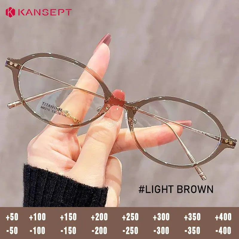 Kansept Unisex Full Rim Oval Tr 90 Metal Frames 180100 FuzWeb