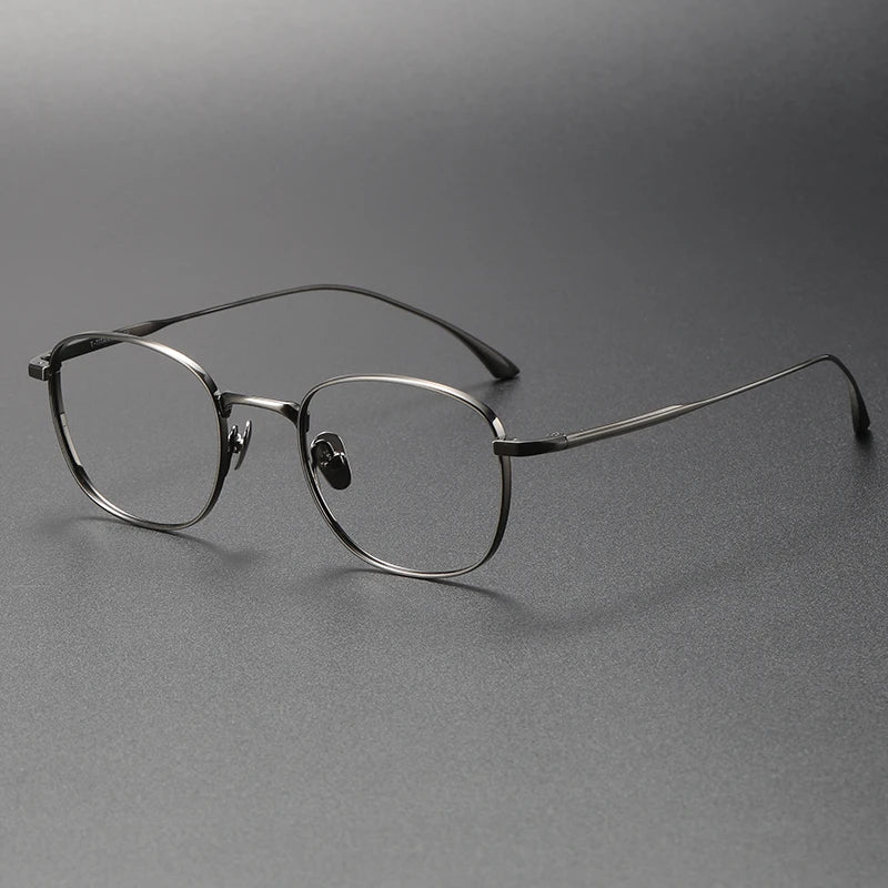 Bobbie Unisex Full Rim Square Titanium Eyeglasses Fuz 14