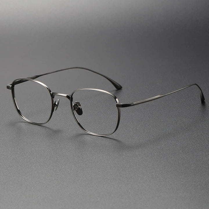Bobbie Unisex Full Rim Square Titanium Eyeglasses Fuz 14