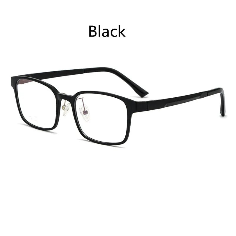 Kocolior Unisex Full Rim Square Tr 90 Alloy Hyperopic Reading Glasses 86503 Reading Glasses Kocolior Black China +25