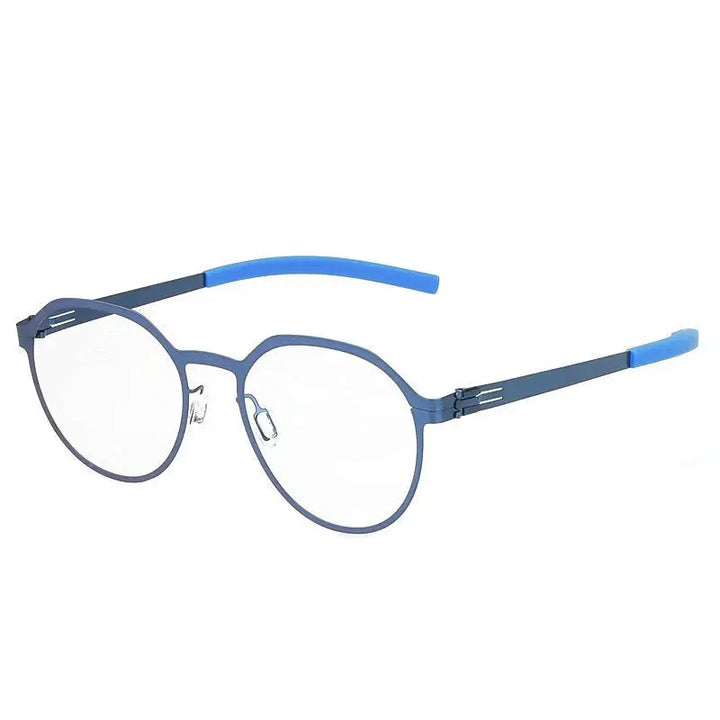 Bobbie 205245 Women’s 134mm Oval Full Rim Stainless Steel Frames — view 1 | Bobbie at FuzWeb