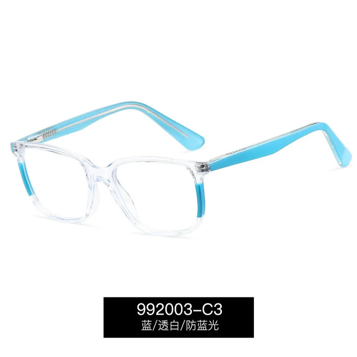 Reven Jate Unisex Youth's Full Rim Square Tr 90 Alloy Eyeglasses 992003