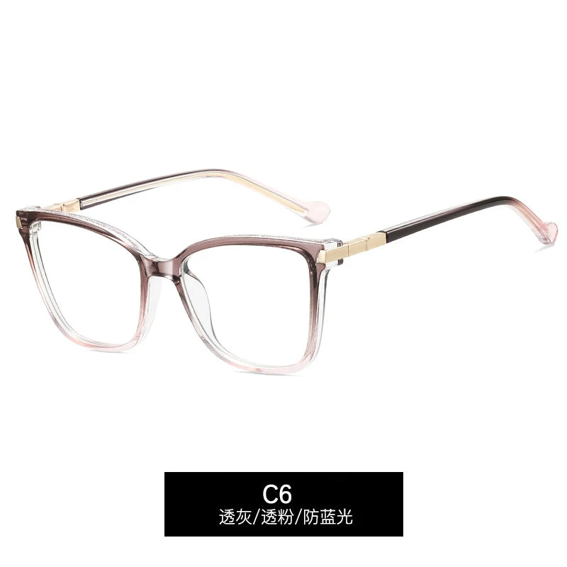 CCspace Women's  Full Rim Square Tr 90 Alloy Reading 312713