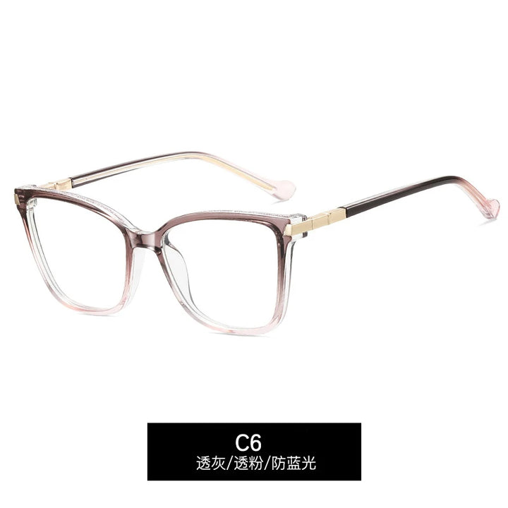 CCspace Women's  Full Rim Square Tr 90 Alloy Reading 312713