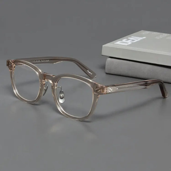 Blackmask Unisex Full Rim Square Acetate Eyeglasses Fuz 12