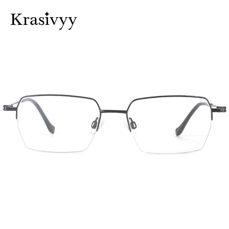 Krasivyy Men's Full Rim Square Titanium Prescription Eyeglasses KR5027 - view 2