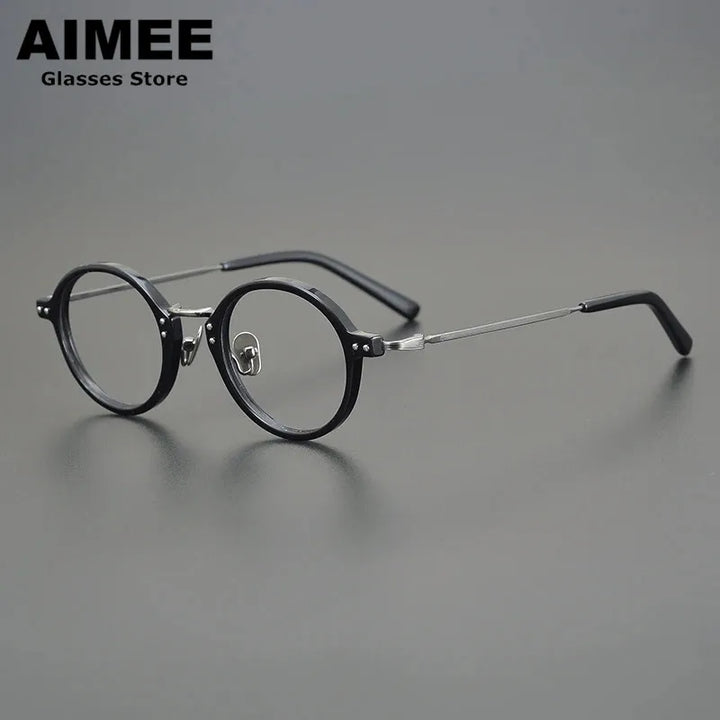 Aimee Women's Full Rim Oval Round Titanium Acetate Eyeglasses 692616