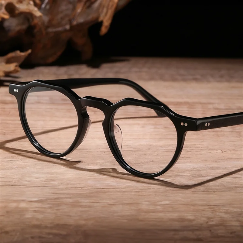 Bobbie Unisex Full Rim Geometric Acetate Eyeglasses 8097