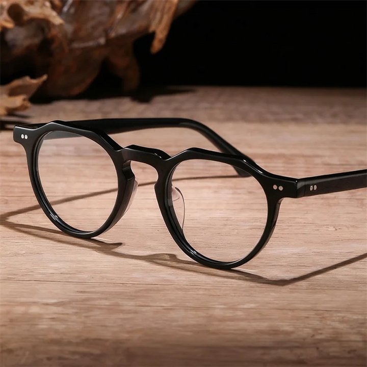 Bobbie Unisex Full Rim Geometric Acetate Eyeglasses 8097