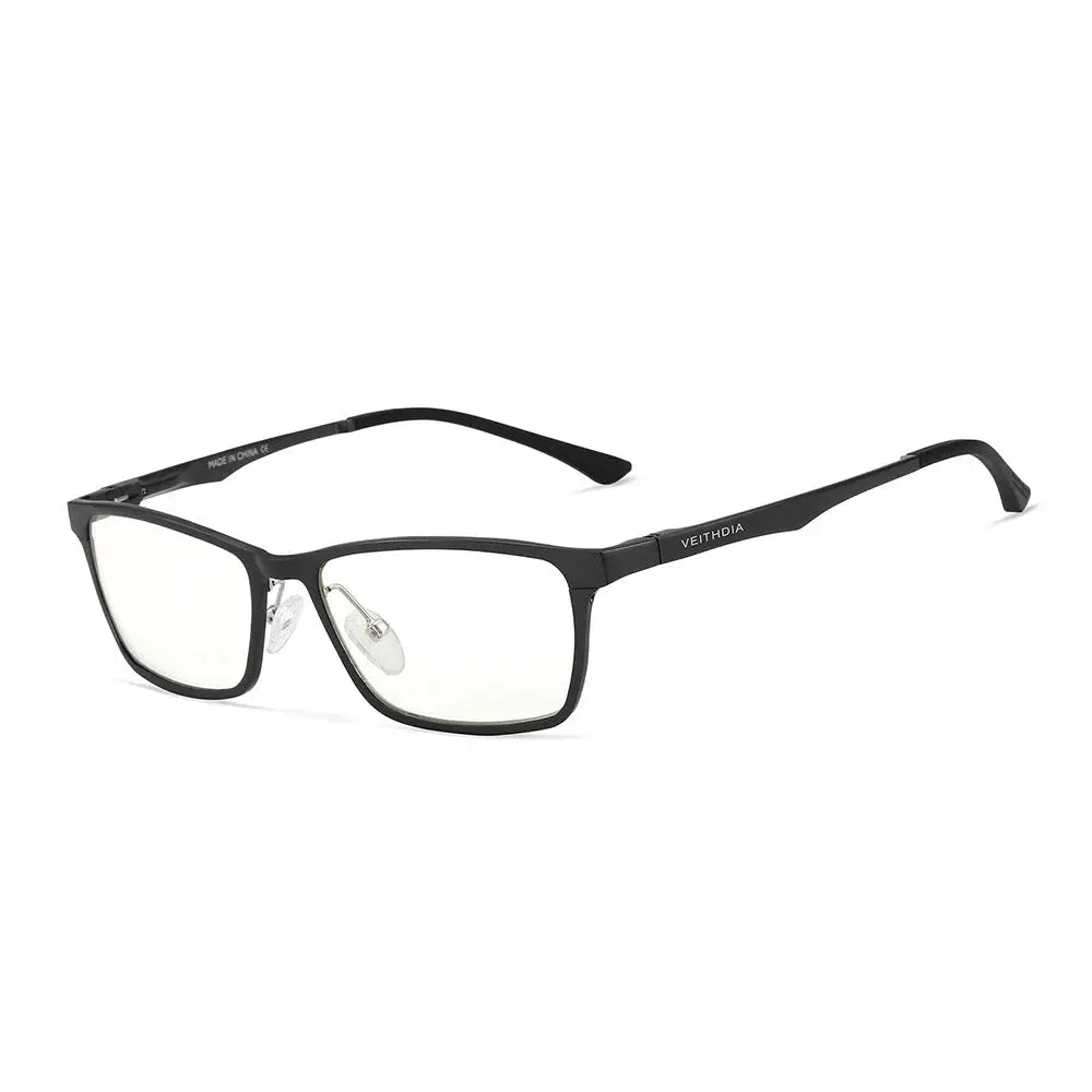 Hdcrafter Unisex Full Rim Rectangle Aluminum Magnesium Alloy Frames 870600 FuzWeb
