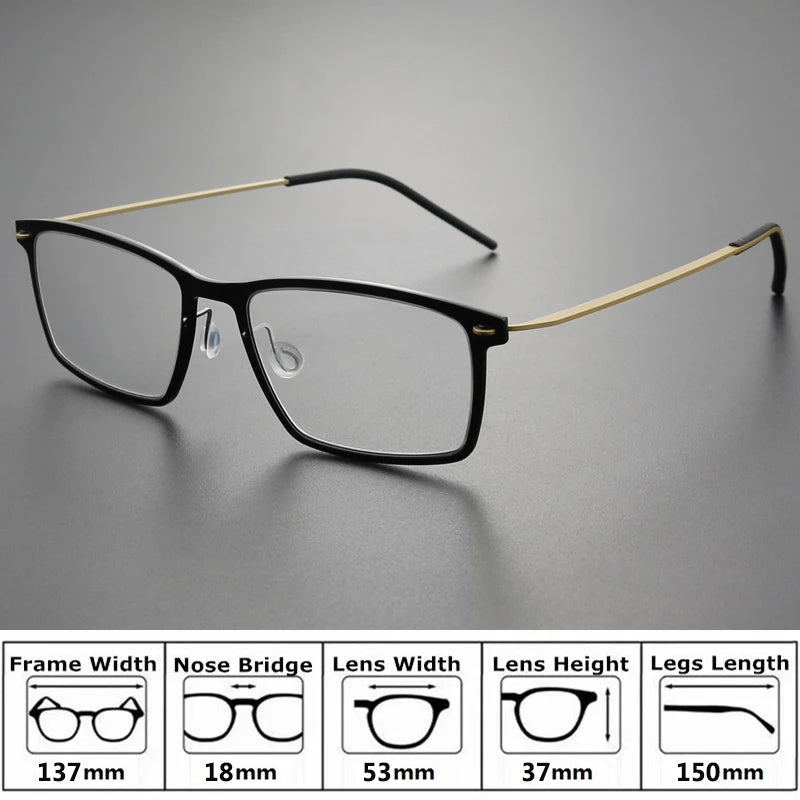 Bobbie Unisex Full Rim Square Acetate Eyeglasses 65-Series