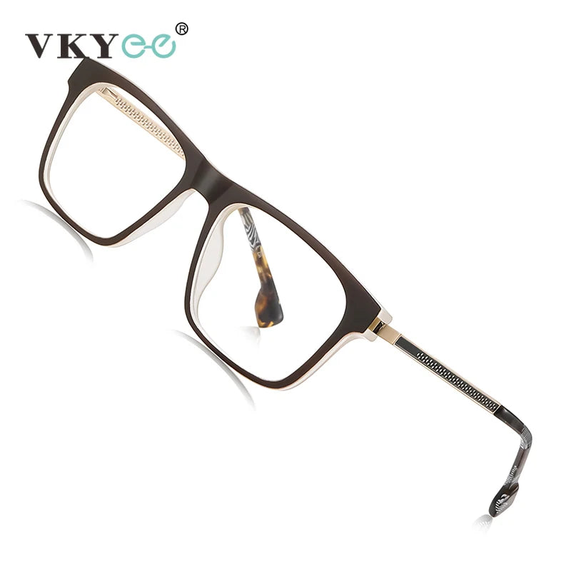 Vicky Unisex Full Rim Square Tr 90 Titanium Reading Glasses 97203