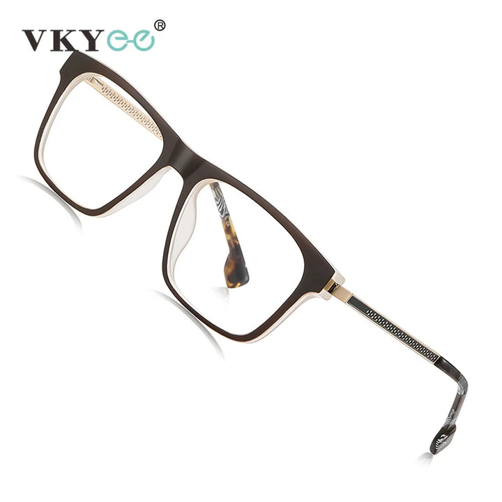 Vicky Unisex Full Rim Square Tr 90 Titanium Reading Glasses 97203