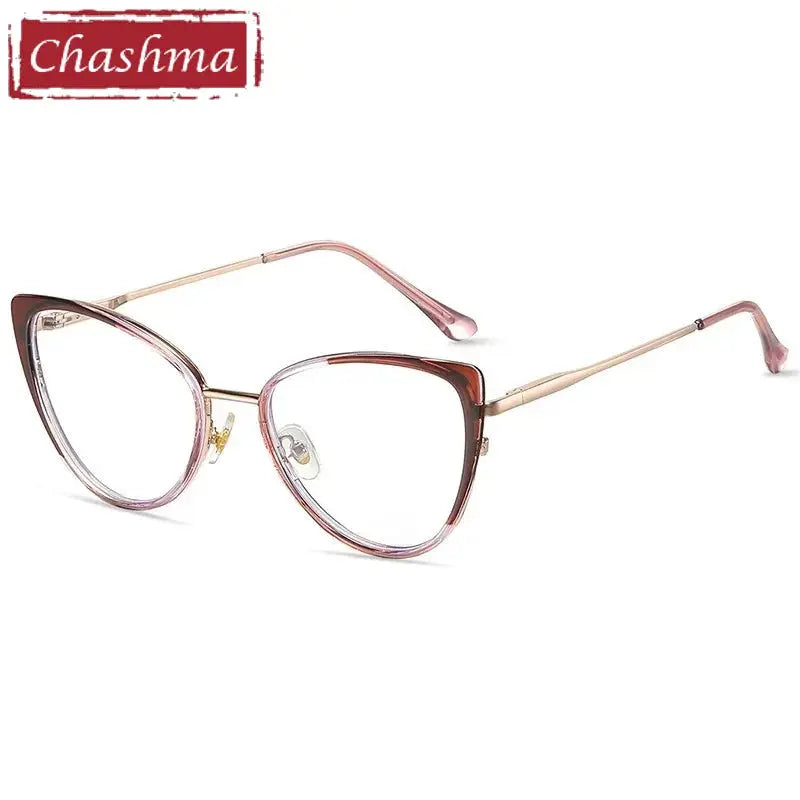 Chashma Women's Full Rim Oval Cat Eye Tr 90 Titanium Eyeglasses 887241.