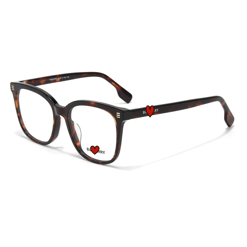 Yimaruili Unisex Full Rim Square Acetate Eyeglasses 42361 Full Rim Yimaruili Eyeglasses Tortoiseshell