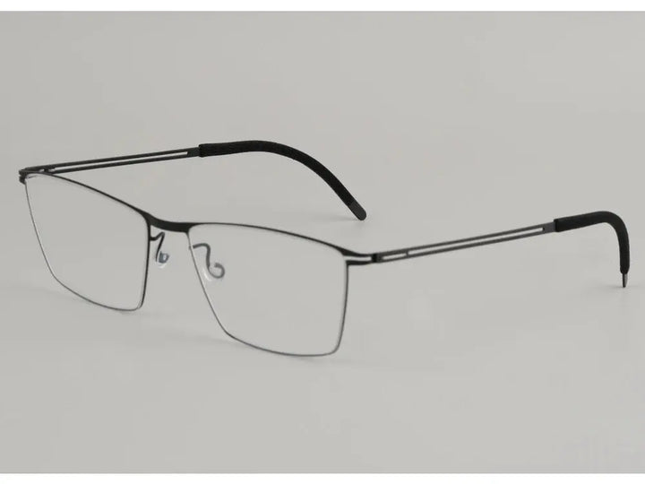Bobbie 460617 Unisex 138mm Full Rim Square Titanium Frames — view 1 | Bobbie at FuzWeb