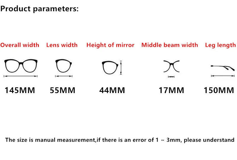 Nobler Unisex Full Rim Thick Oval Cat Eye Acetate Eyeglasses 19333 Full Rim Nobler   