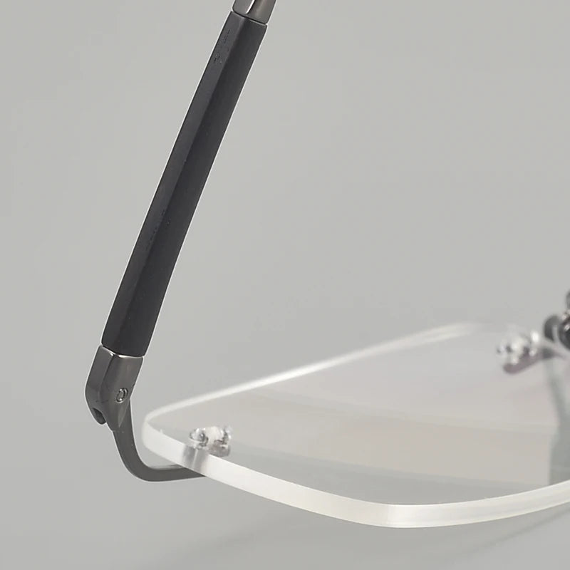 Muzz ZRB2 men's rimless pure titanium prescription eyeglasses — view 8