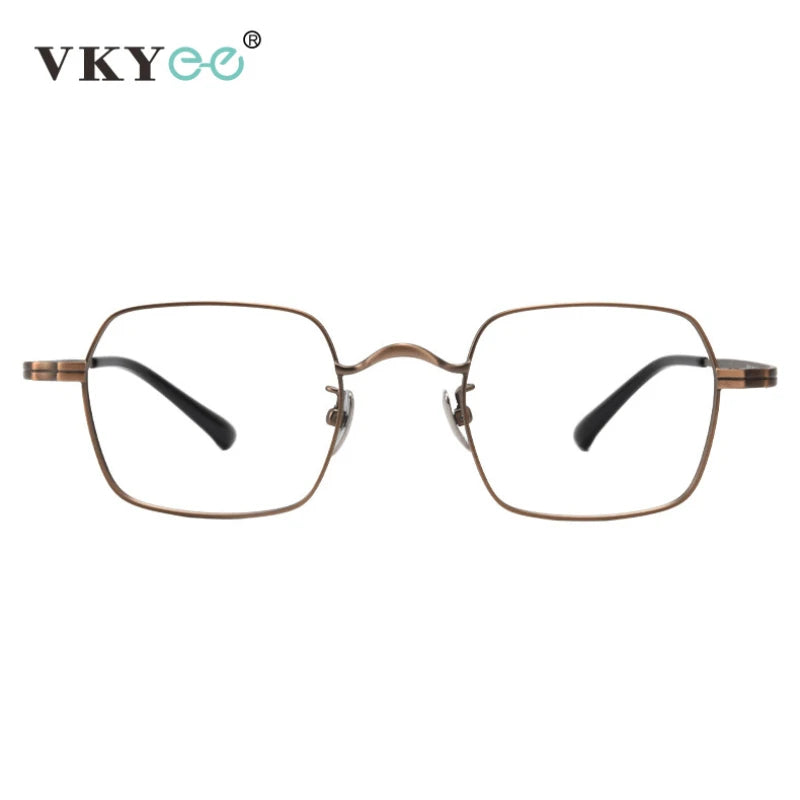 Vicky Men's Full Rim Square Titanium Reading Glasses V6801 Reading Glasses Vicky   