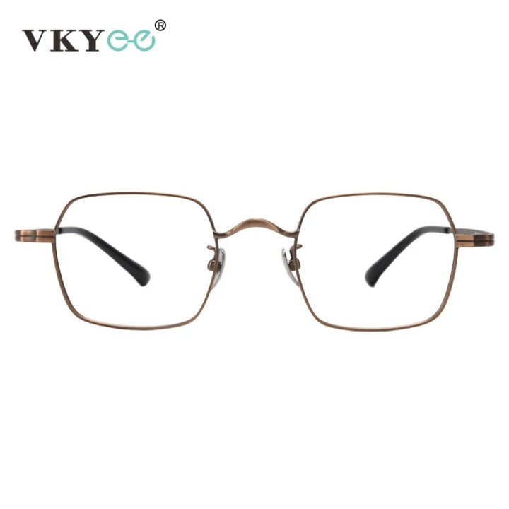 Vicky Men's Full Rim Square Titanium Reading Glasses V6801 Reading Glasses Vicky   