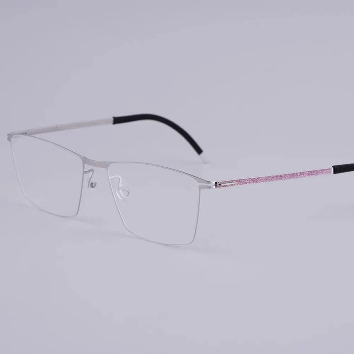 Bobbie 460951 Unisex 138mm Full Rim Square Titanium Frames FuzWeb
