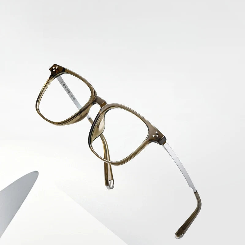 Yimaruili Unisex Full Rim Oval TR-90 Titanium Eyeglasses TR4001 — view 1 | Yimaruili at FuzWeb