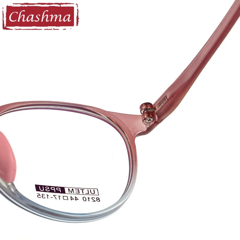 Chashma Ottica Unisex Youth Full Rim Round Tr 90 Titanium Eyeglasses 8210 Full Rim Chashma Ottica   