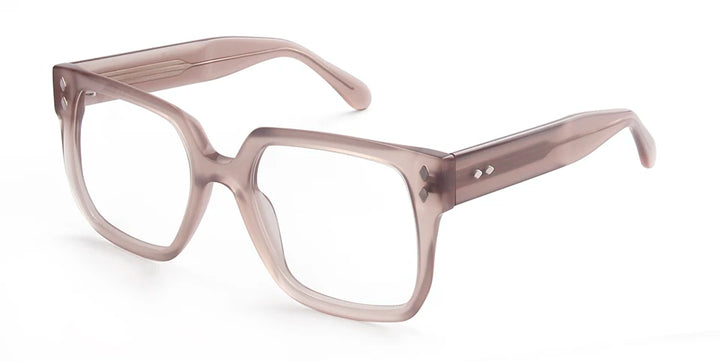 Esnbie Women's Full Rim Square Brow Line Acetate Eyeglasses 240901