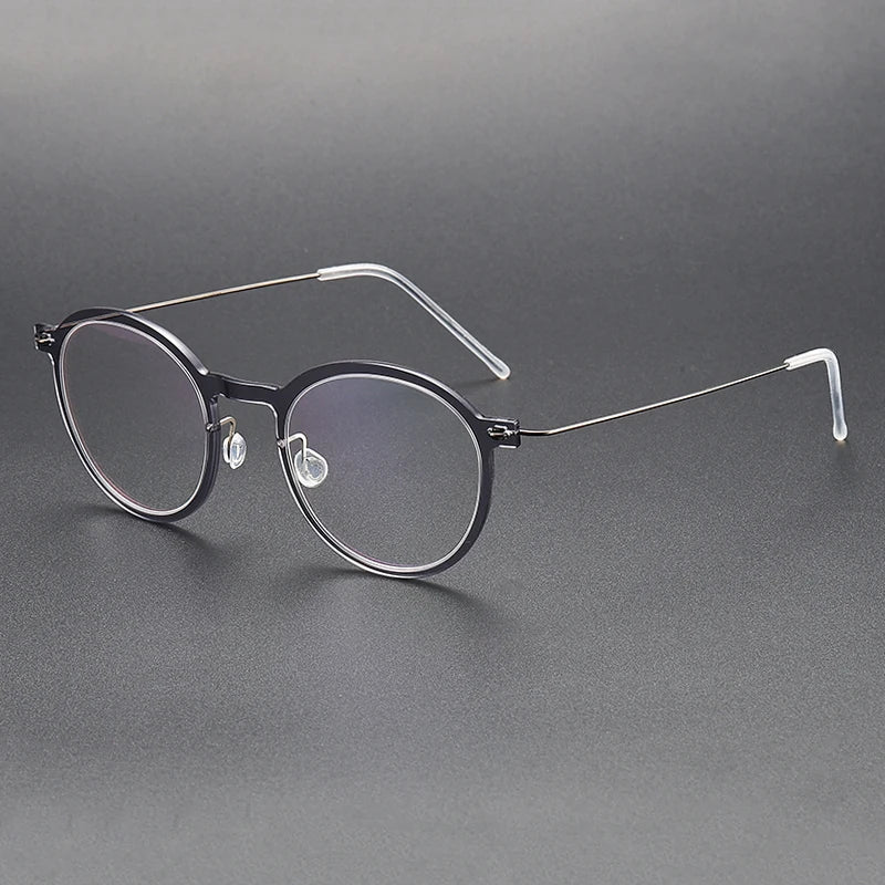 Bobbie Unisex Full Rim Round Acetate Eyeglasses 6586