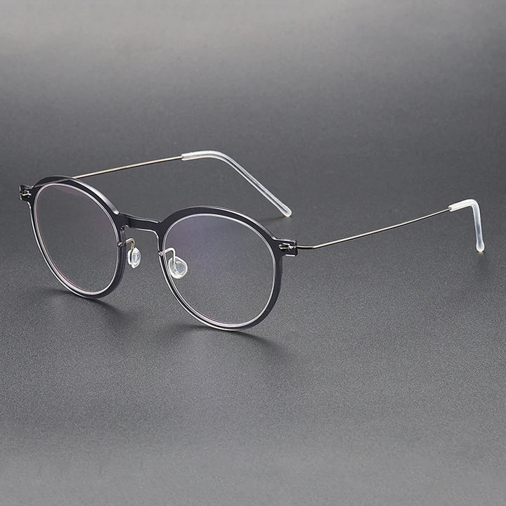 Bobbie Unisex Full Rim Round Acetate Eyeglasses 6586