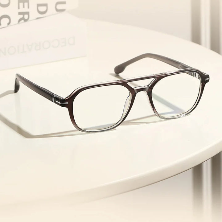 Reven Jate Unisex Full Rim Square Acetate Prescription Eyeglasses 32203 - view 3