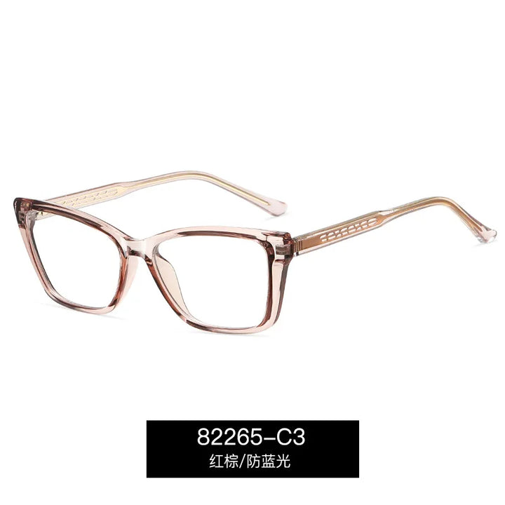 Reven Jate Women's Full Rim Square Tr 90 Alloy Eyeglasses 382265