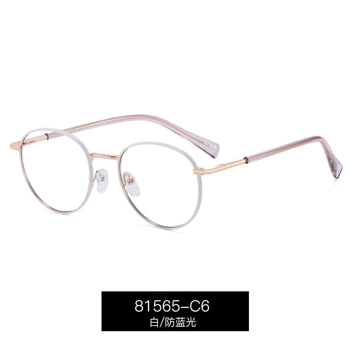 Reven Jate Women's Full Rim Oval Round Alloy Eyeglasses 81565