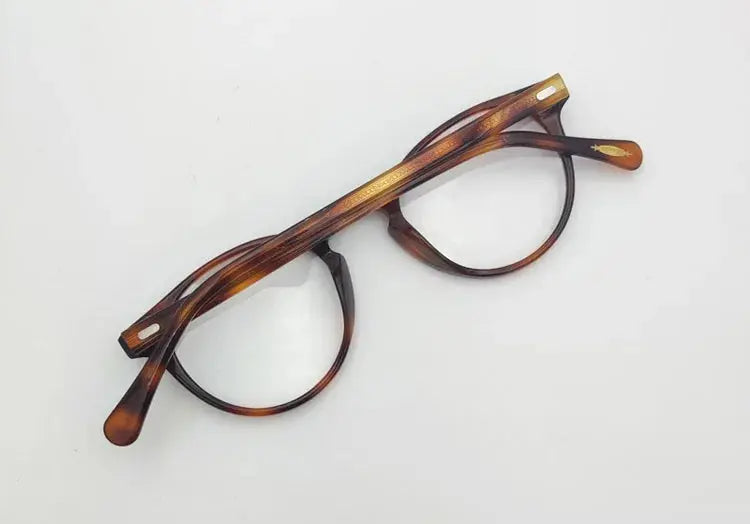 Yujo Unisex Round Acetate 1005 Prescription Eyeglasses | FuzWeb